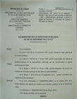 Arrêté de mise en stage